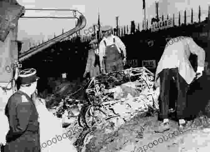 A Black And White Photo Of The Wreckage Of Cars Involved In The 1955 Le Mans Disaster Moments That Made Racing History (Motorsports History)