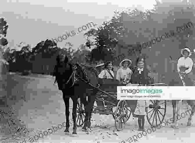 A Bustling Main Street In Early Avoca, Filled With Horse Drawn Carriages And People On Foot Early Days At Old Avoca Iowa