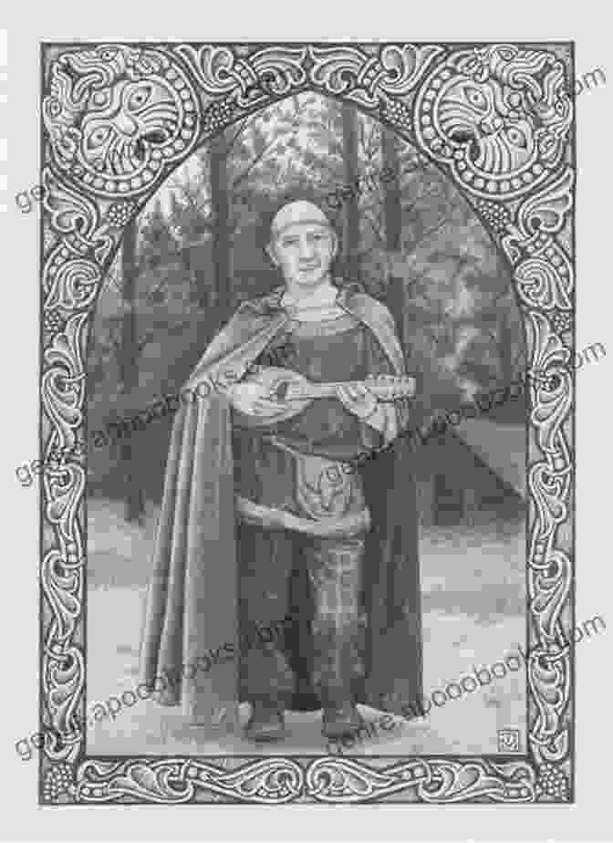 A Captivating Illustration Depicting A Celtic Bard Sharing Tales Of Old. Waifs And Strays Of Celtic Tradition (Argyllshire 1)