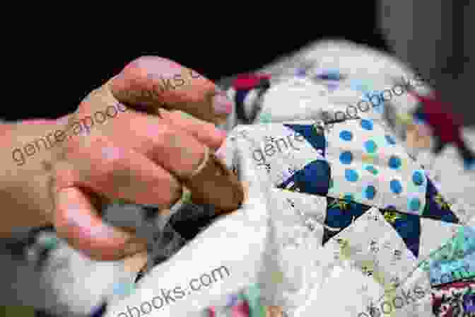 A Close Up Of A Quilter's Hands Meticulously Stitching A Quilt, Showing The Intricate Details And Precision Involved In The Process. Simple Patchwork: Stunning Quilts That Are A Snap To Stitch