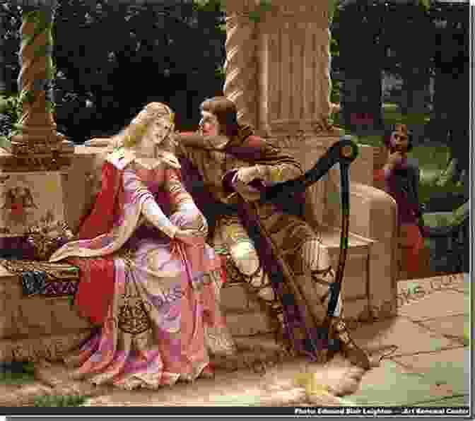 A Depiction Of Tristan And Iseult Sharing A Tender Moment The Romance Of Tristan And Iseult