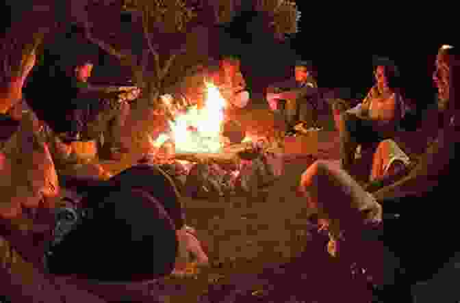 A Dream Image Of A Group Of People Gathered Around A Campfire, Surrounded By A Forest Images From Dreams