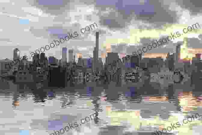 A Flooded And Dilapidated New York City Skyline, With Towering Buildings Submerged In Water New York 2140 Kim Stanley Robinson