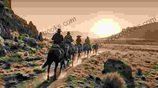 A Lone Cowboy Riding Through The Vast Desert Landscape Great American Desert: Stories