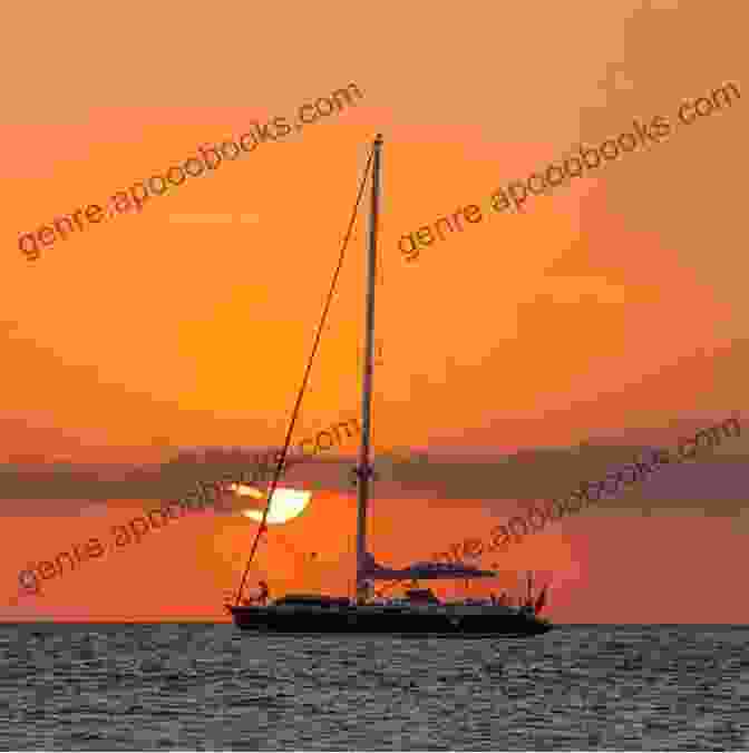 A Lone Sailboat Sails Through A Calm Sea With A Vibrant Sunset In The Background Sailing A Small Boat To Athens Jeffrey Bannister