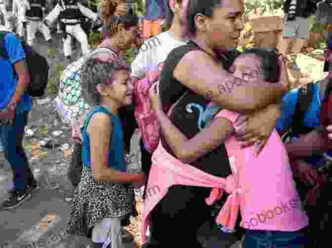 A Mexican Migrant Family Embracing After Being Separated For Several Years. The World Of Mexican Migrants: The Rock And The Hard Place