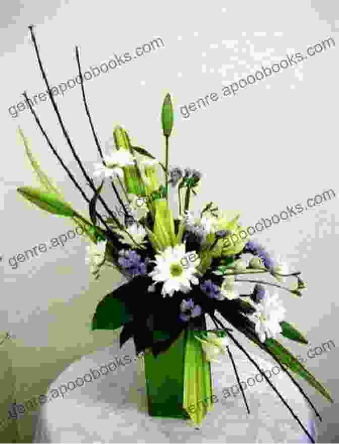 A Modern Floral Arrangement With Abstract Shapes And Vibrant Colors The Language Of Flowers: A Novel