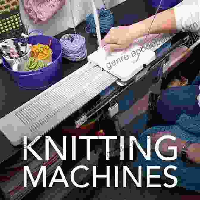 A Photograph Of A Machine Knitting Machine In Action, Knitting Rows Of Stitches. Machine Knit Beanie (hat) Pattern