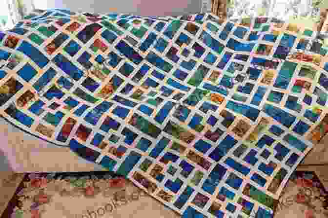 A Quilt With Different Fabrics And Patterns Is Shown, Representing The Interconnected Lives Of The Characters In The Book 'Stitched From The Heart'. Stitched From The Heart: Quilts And More To Give With Love