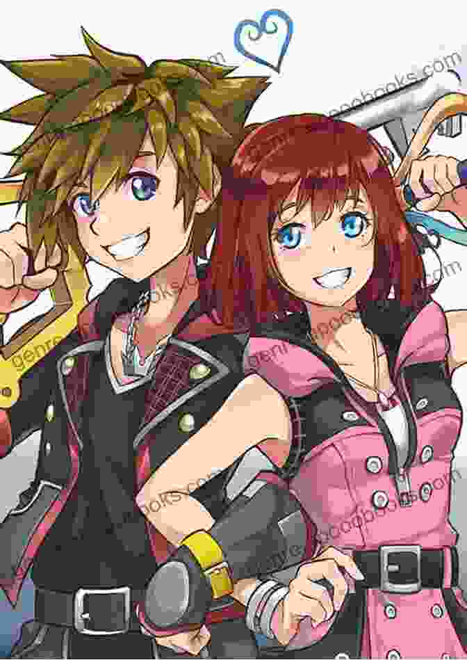 A Stunning Illustration Of Sora And Kairi Gazing Up At The Sky, Their Hearts Filled With Wonder Kingdom Hearts III #21 Shiro Amano