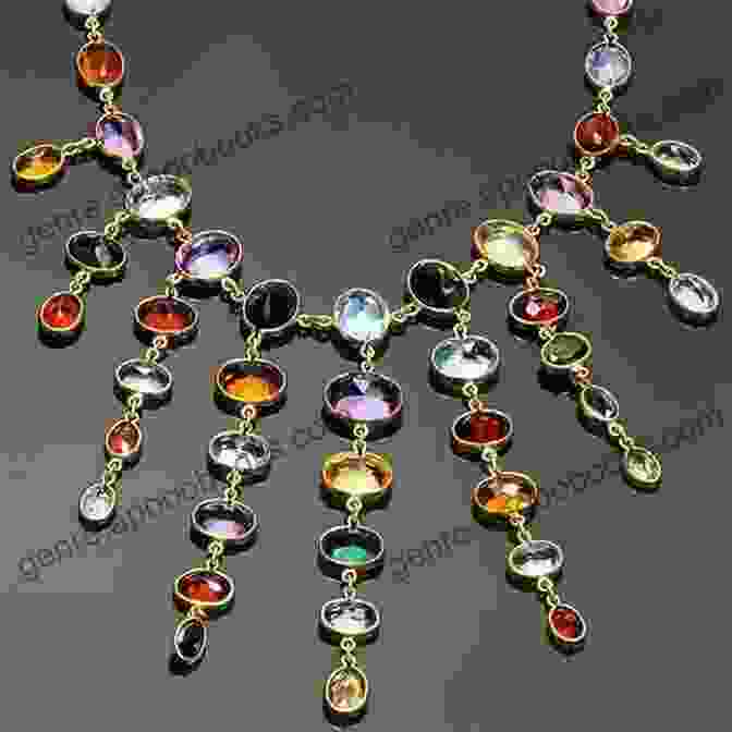 A Vibrant Photograph Of An Original Necklace With A Colorful Gemstone Design. Blonde With Fingers: Poems Of Love And Joy With Art Photography Of Original Necklaces