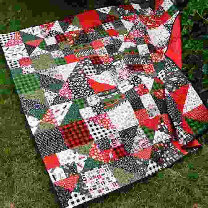 A Vibrant Scrappy Quilt With A Festive Christmas Themed Design Simple Christmas Tidings: Scrappy Quilts And Projects For Yuletide Style