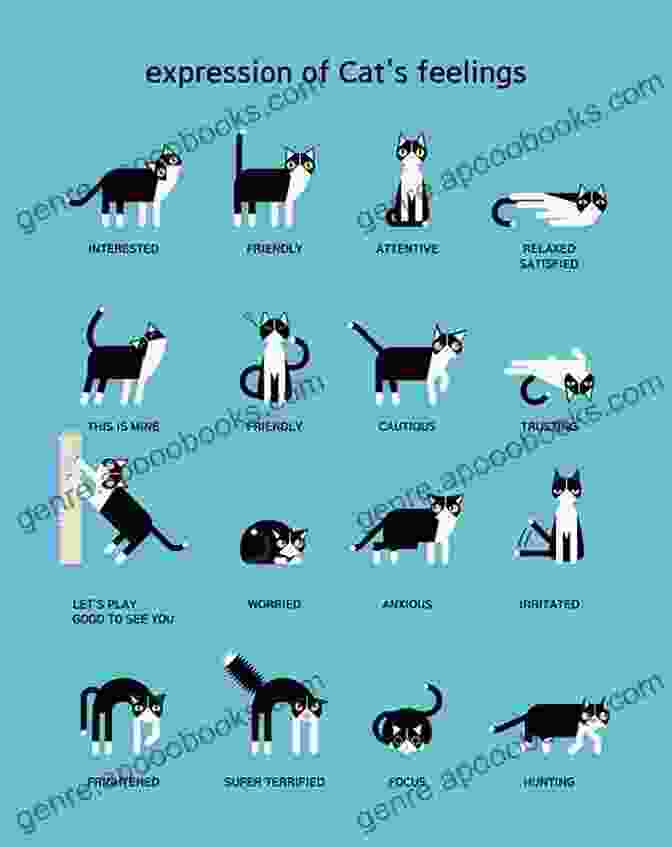 A Visual Guide To Cat Body Language, Showcasing Various Postures And Their Corresponding Emotions. 50 Shades Of Happy Cats: EASY CATS