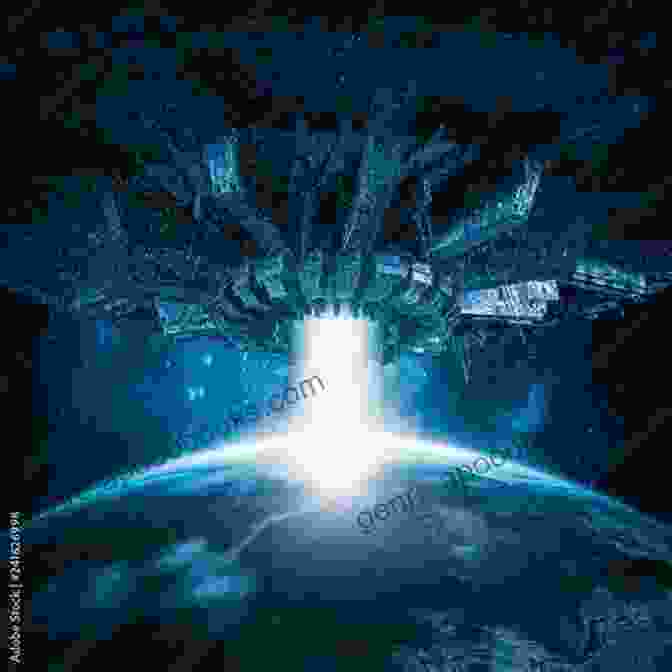 An Illustration Of An Alien Spaceship Hovering Over Earth Aliens Race And The Three Galaxies: A Theory On Alien Race Manipulation