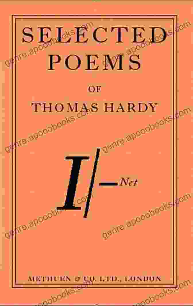 Cover Of Hardy Selected Poems, Featuring A Portrait Of Thomas Hardy Against A Backdrop Of Rolling Hills And Rustic Cottages Hardy: Selected Poems Thomas Hardy