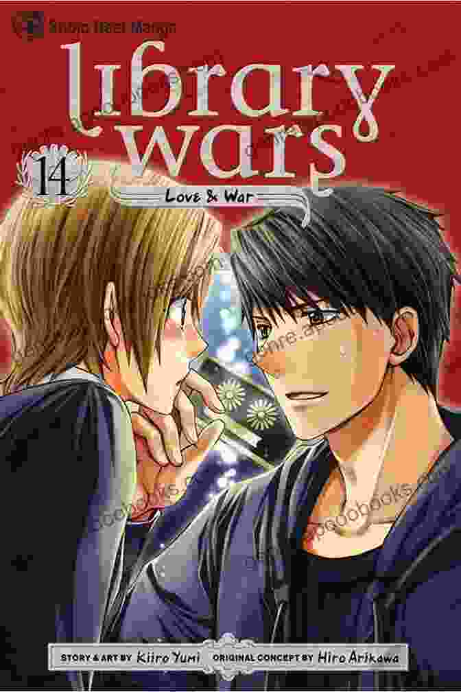 Cover Of Library Wars Love War Vol 14, Featuring Iku Kasahara And Hiro Mizushima Standing Back To Back, Armed And Ready For Battle. Library Wars: Love War Vol 14