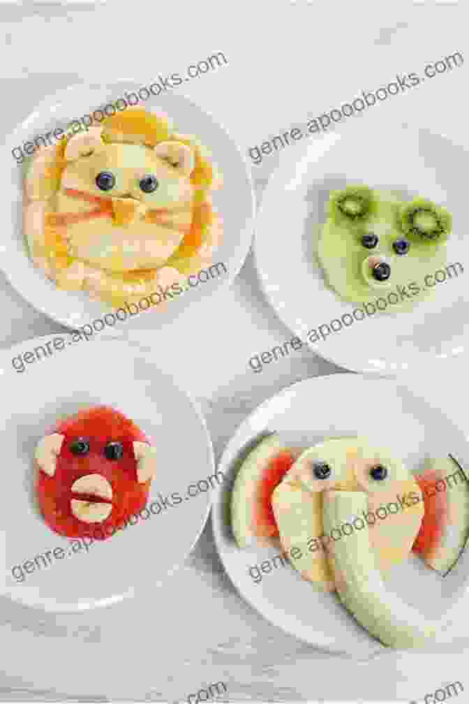 Cute And Easy Edible Crafts Book Cover With Adorable Animal And Fruit Characters Cute And Easy Edible Crafts: For Your Kids: Crafts And Cool Stuff: Edible Crafts For Kids