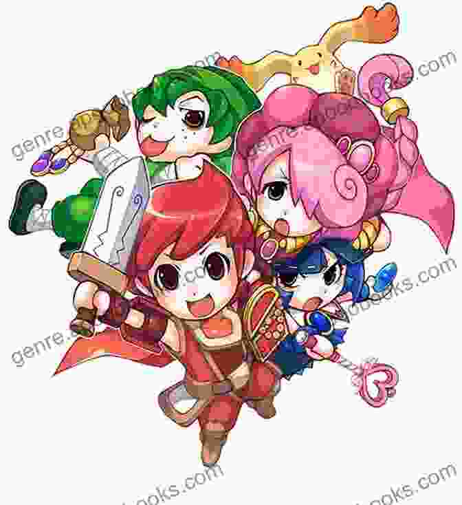 Dokapon Kingdom Group Shot, Featuring The Main Characters Of The Game: Alte, Meru, Zolo, And Don Gamer Spotlight: Dokapon Kingdom