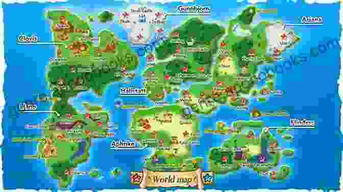 Dokapon Kingdom World Map, Showcasing The Diverse Landscapes And Locations The Players Can Explore Gamer Spotlight: Dokapon Kingdom