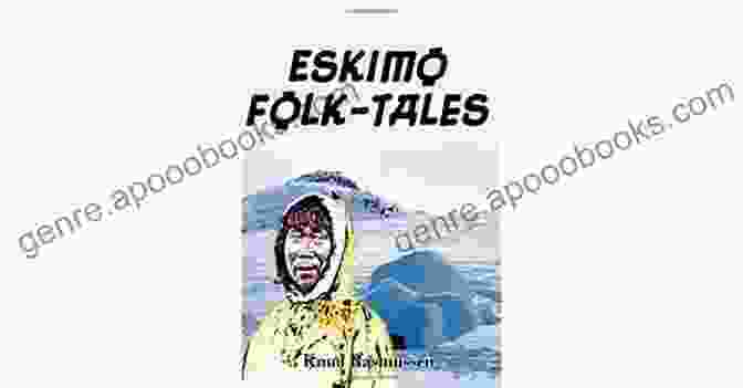 Eskimo Folk Tales Book Cover Featuring A Traditional Inuit Motif ESKIMO FOLK TALES 53 Inuit Folk And Failry Tales