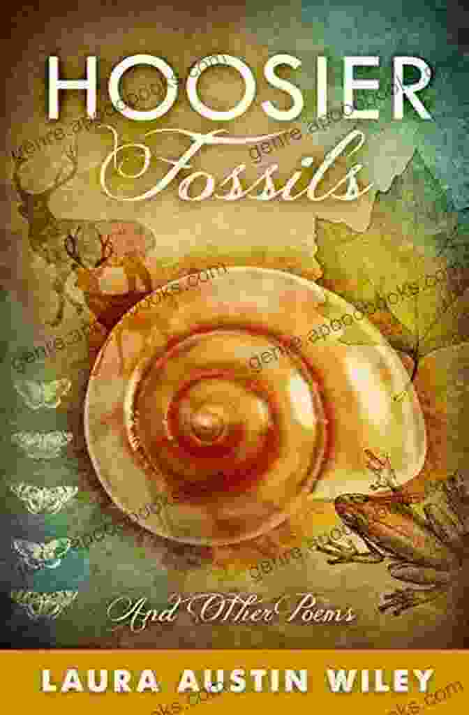 Hoosier Fossils And Other Poems Book Cover With Fossilized Fern Leaf And Poem Excerpt Hoosier Fossils: And Other Poems