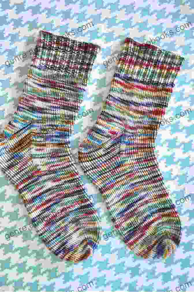 Image Of A Beginner Knitter Smiling And Holding A Pair Of Socks They've Made KNITTING SOCKS: HOW TO KNIT SOCKS FOR BEGINNERS THE EASY WAY