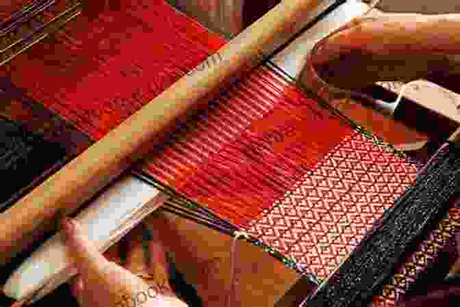 Image Of A Woman Practicing Advanced Weaving Technique On A Loom Spinning Dyeing And Weaving: Essential Guide For Beginners (Self Sufficiency)