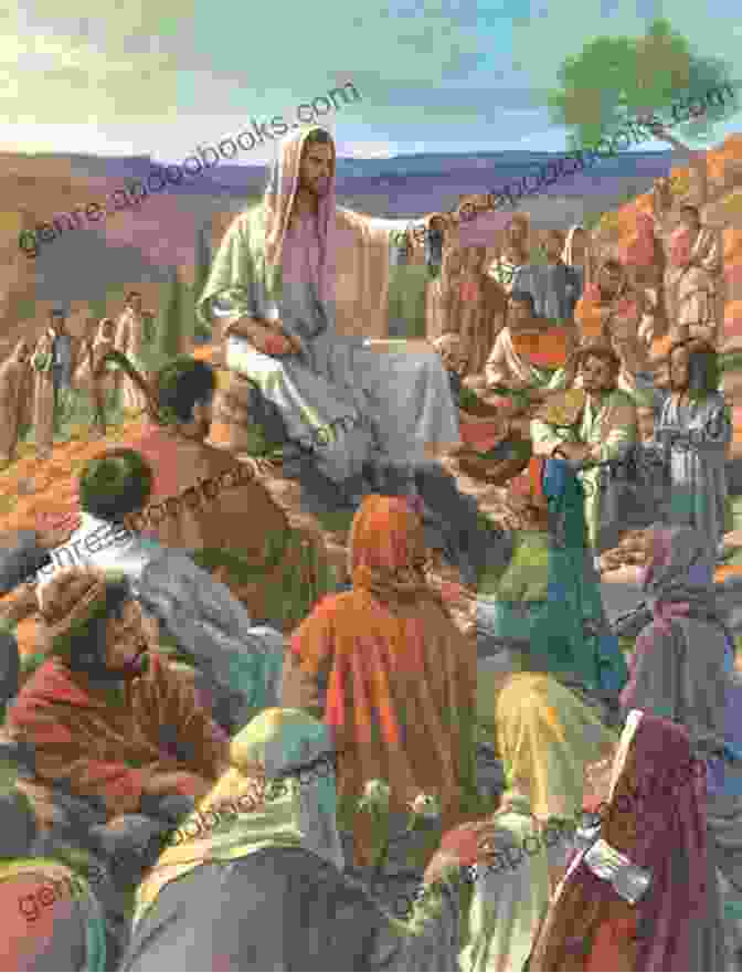Jesus Preaching To A Crowd, Symbolizing The Multifaceted Nature Of The Gospel I Am: A Novel Approach To The Gospel Of Jesus Christ