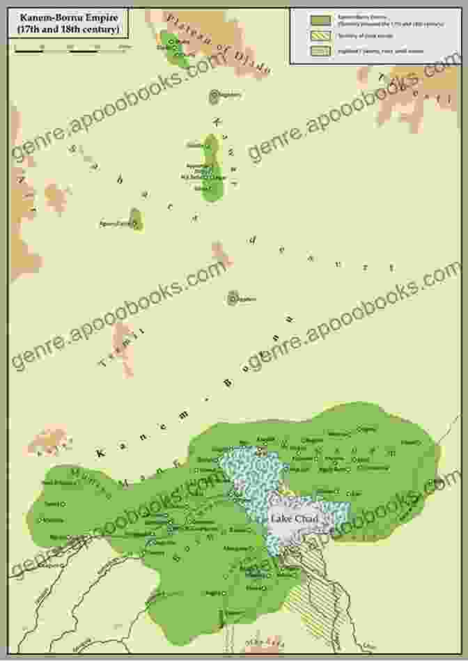 Map Of The Bornu Kingdom The History Of Bornu