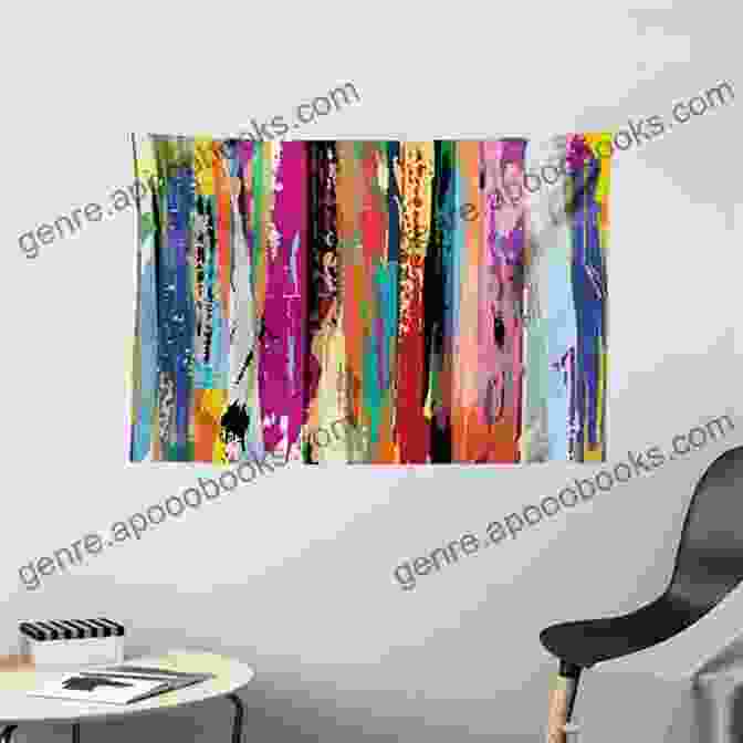 Modern Needlepoint Wall Hanging Featuring An Abstract Expressionist Design Bargello: 17 Modern Needlepoint Projects For You And Your Home