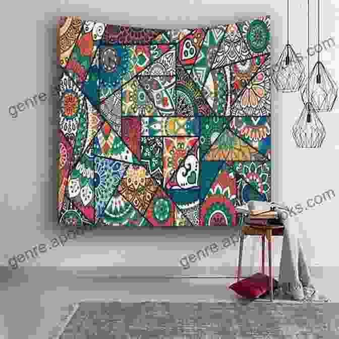 Modern Needlepoint Wall Hanging Featuring An Abstract Geometric Design Bargello: 17 Modern Needlepoint Projects For You And Your Home