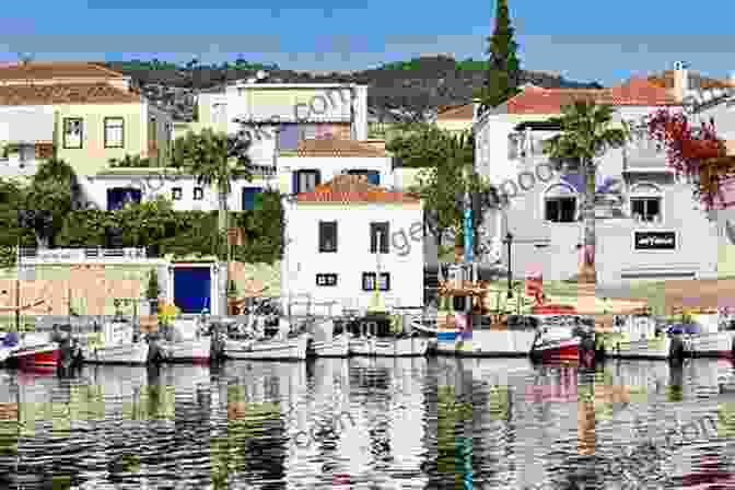 The Old Port Of Spetses, Lined With Traditional Greek Houses And Boats Memories Of Spetses