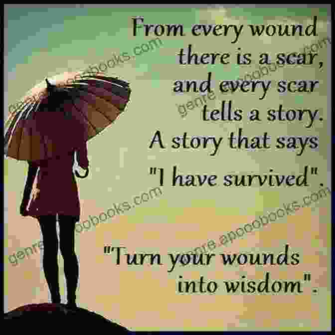 Turning Wounds Into Wisdom Book Cover Featuring A Person Looking Up At The Sky With A Sense Of Hope And Resilience. Turning Wounds Into Wisdom: Lessons From Everyday Life