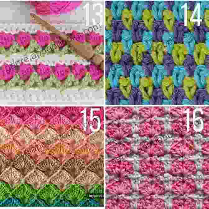 Variety Of Knitted Blocks In Different Colors And Stitch Patterns Knitting Block By Block: 150 Blocks For Sweaters Scarves Bags Toys Afghans And More