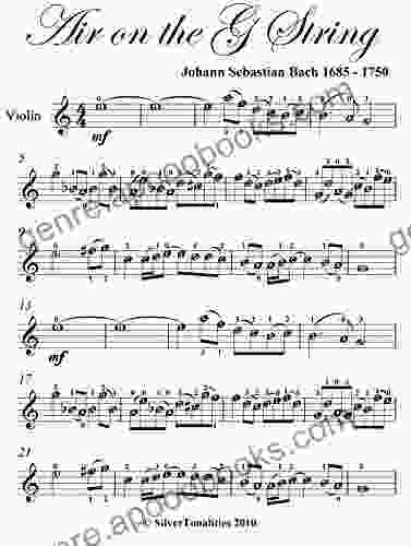 Air On The G String Bach Easy Violin Sheet Music