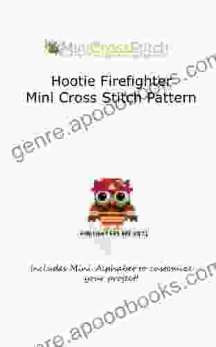 Hootie Firefighter Mini Cross Stitch Pattern