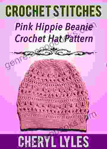 Crochet Stitches: Pink Hippie Beanie Crochet Hat Pattern (Crochet Stitches For Beginner 1)