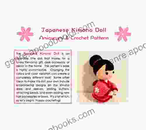 Japanese Kimono Doll Amigurumi Crochet Art Doll Pattern And Tutorial